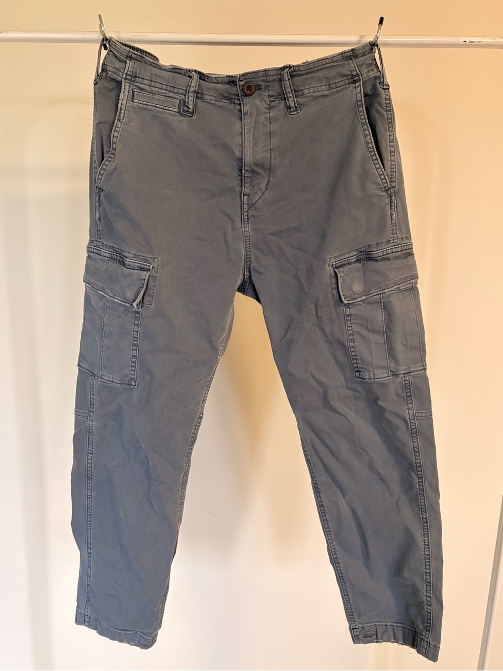 American Eagle Flex Lived-In Cargo Pants Blue Grey 30x30